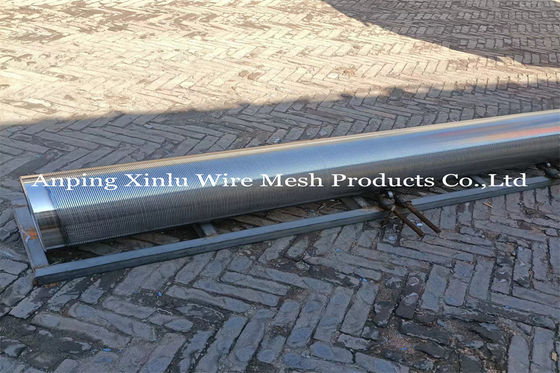 Niet het Belemmeren van Johnson Wrapped Wire Welded Screen leidt Ononderbroken V-vormige Groef door buizen