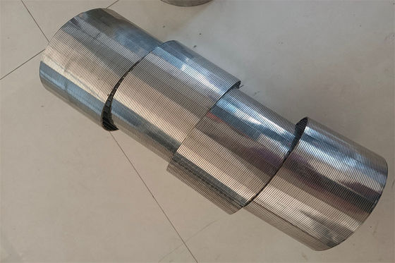 159mm 168mm het Scherm van de Profieldraad verpakte 304 de Filter van de Roestvrij staaldraad