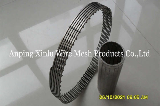 Wedge Wire Wound Johnson Continuous Slot Water Well Screen Pipe Elektrolytisch Polijsten
