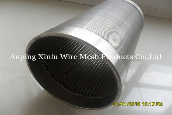 10ft Roestvrij staal 304 Johnson Wedge Wire Screen Tubes-Groef 0,040