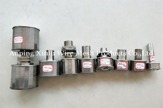Van de het Waterfilter van het wigdraad Verpakte Scherm van het de Pijpenroestvrije staal Groef 0.25mm
