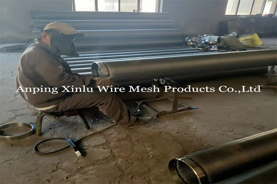 Niet het Belemmeren van Johnson Wrapped Wire Welded Screen leidt Ononderbroken V-vormige Groef door buizen