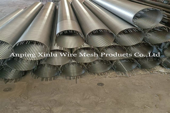 Niet het Belemmeren van Johnson Wrapped Wire Welded Screen leidt Ononderbroken V-vormige Groef door buizen