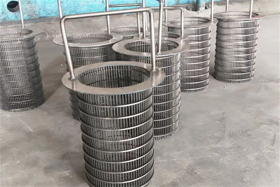 Het omgekeerde bakt Gelijke Roterende de Wigdraad Cilindrische OD450 x 500mm van de het Schermtrommel