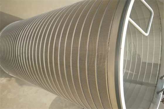 Het omgekeerde bakt Gelijke Roterende de Wigdraad Cilindrische OD450 x 500mm van de het Schermtrommel