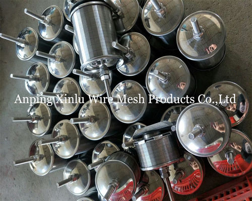 Dubbelstroom Johnson Wedge Draad Hastelloy C Filter Sproeier 300PSI Met Schroef M10