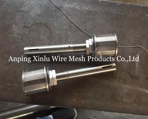 2 Ton Long Neck SS316L Johnson Wire Wrapped Screen Nozzle met ingepast NPT