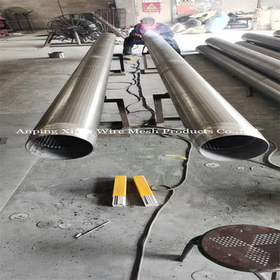 205 Waterput schermpijp met slotgrootte 0,020 &quot;Wund Screen Draad Wrapped Slotted Liner