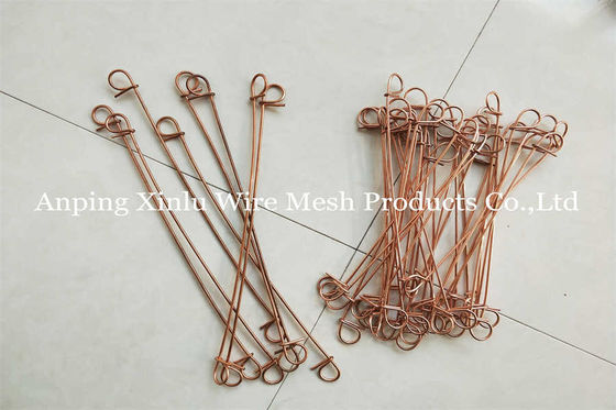 Dubbellusbindingsdraad - lengte 18 cm - 0,7 mm lusbindingsdraad Corrosiebestendig