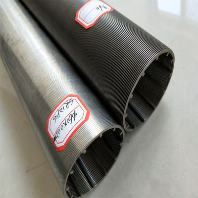Zuivere ronde 316L draad omwikkeld Johnson Screen Tube diameter 33-300mm voor sap en bier filter behandeling