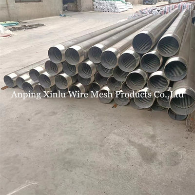 2.9m / 5.9m Standaardlengte V Draad Wrapped Continuous Slot Johnson Screen Pipe voor Container Length