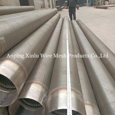 2.9m / 5.9m Standaardlengte V Draad Wrapped Continuous Slot Johnson Screen Pipe voor Container Length