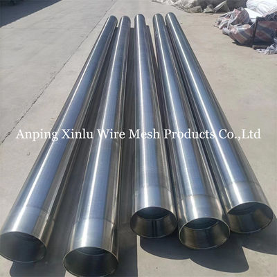 Op maat gemaakte roestvrij staal zonder magnetische V-draad Wedge draad Wrapped Screen Pipe met slotgrootte 0,05-10,0 mm