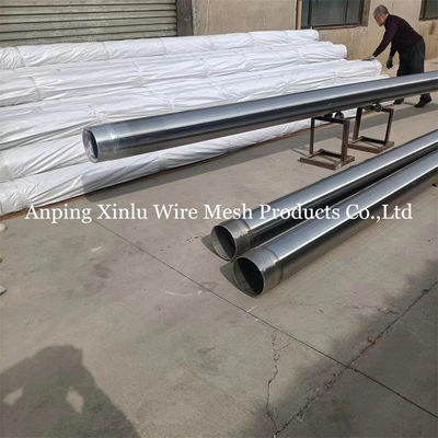 Op maat gemaakte roestvrij staal zonder magnetische V-draad Wedge draad Wrapped Screen Pipe met slotgrootte 0,05-10,0 mm