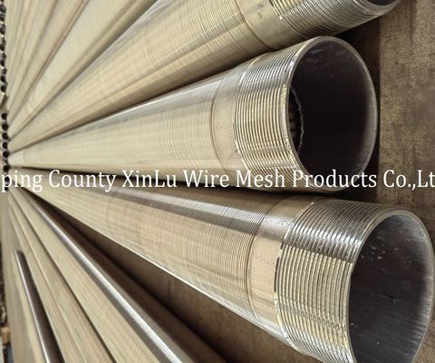Gewikkelde draad 2.2x3.5mm roestvrij staal Johnson Well Strainer Tube voor Well Filtration
