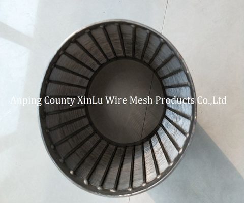 Schermen 6-5/8“ 8-5/8“ Dia Electropolishing Filter Screen Tube de driehoekige van de Draadomslag