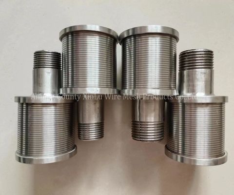 Gemakkelijk te installeren Hastelloy C draad omwikkeld scherm spuitstuk voor duplex roestvrij staal 2205 Johnson filter spuitstuk