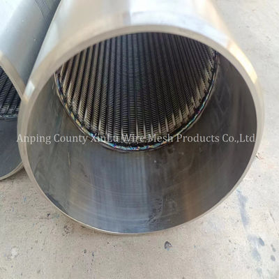Continu slot 0,020&quot; 0,040&quot; 0,060&quot; Sand Control Johnson Draad Water Well Screen Pipe