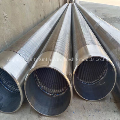 Continu slot 0,020&quot; 0,040&quot; 0,060&quot; Sand Control Johnson Draad Water Well Screen Pipe
