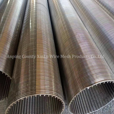 Roestvrij staal 201 205 321 304 304L 316 316L Sand Control Wedge Wire Oil Well Screen Tube Strainer Pipe