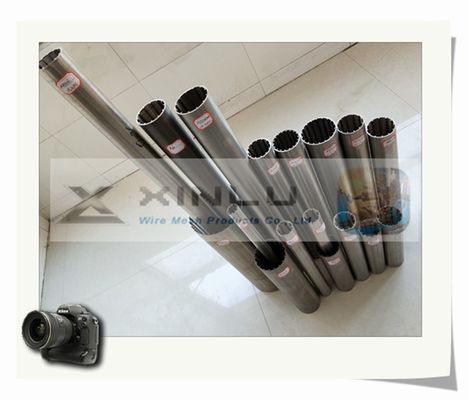 De V-vormdraad verpakte de Schermen Gelaste Ingelaste Pijp 50 Micron 33mm van 316L SS Diameter