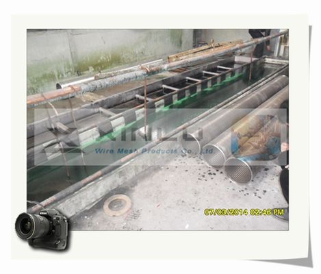 Draad Verpakte Pijp 450 die psi van de Waterputfilter het Elektrolytische Oppoetsen inlegt