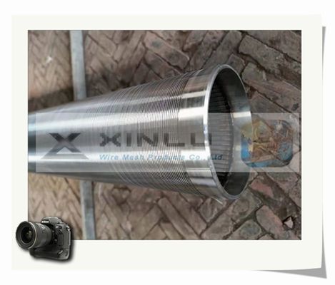 De trapezoïdale Draad Verpakte Pijp SS304 SS316L van de Waterputfilter met Draadverbinding