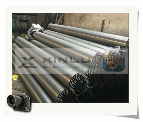 De trapezoïdale Draad Verpakte Pijp SS304 SS316L van de Waterputfilter met Draadverbinding