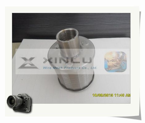 Van het het Schermwater van de wigdraad van de de Behandelingsfilter Pijp 148mm Ingepaste het Wijfje van SS316L BSPT