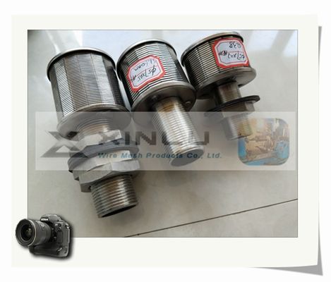 1.5 Ton Sand Water Filter Nozzles-de Draad verpakte 0.2mm Groef 57mm DN
