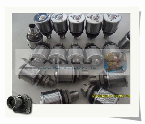 1.5 Ton Sand Water Filter Nozzles-de Draad verpakte 0.2mm Groef 57mm DN