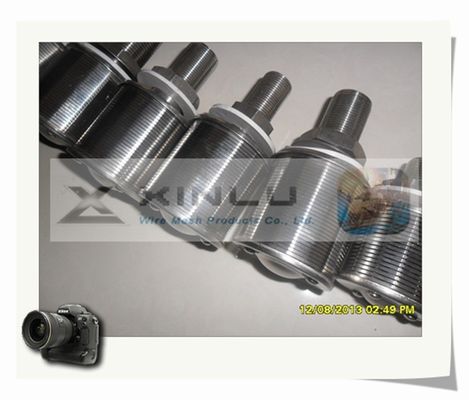 1.5 Ton Sand Water Filter Nozzles-de Draad verpakte 0.2mm Groef 57mm DN