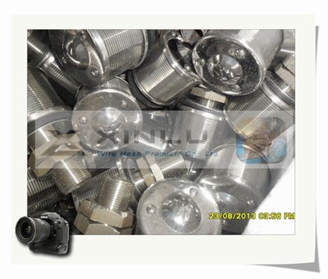 1.5 Ton Sand Water Filter Nozzles-de Draad verpakte 0.2mm Groef 57mm DN