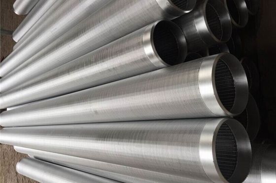 Het v-vormige 219mm Scherm van de Wigdraad leidt allen door buizen laste Roestvrij staal 304 om Buizenstelsel