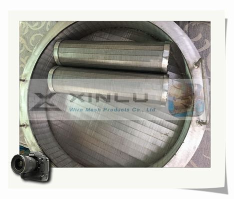 60mm Diameter V de Pijpss 316L van het Draadscherm het Schermbuis van de Wigdraad