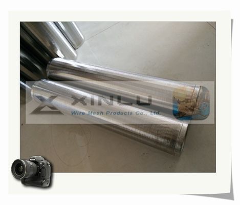 0.05mm Groef V het Draadscherm leidt Geen Belemmerende Filter van het Wigscherm 6000mm Lengte door buizen