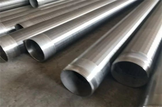 De hittebestendige Draad Verpakte Schermen SS304 100mm - 6000mm de Leveringspijp van het Lengte Bronwater
