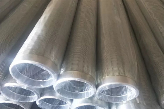 De hittebestendige Draad Verpakte Schermen SS304 100mm - 6000mm de Leveringspijp van het Lengte Bronwater