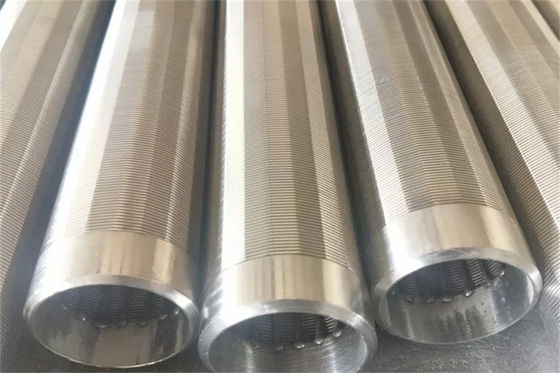 De hittebestendige Draad Verpakte Schermen SS304 100mm - 6000mm de Leveringspijp van het Lengte Bronwater