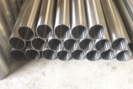 316 het Scherm van de Roestvrij staalfilter V-vormig Johnson Wedge Wire Screens Customized
