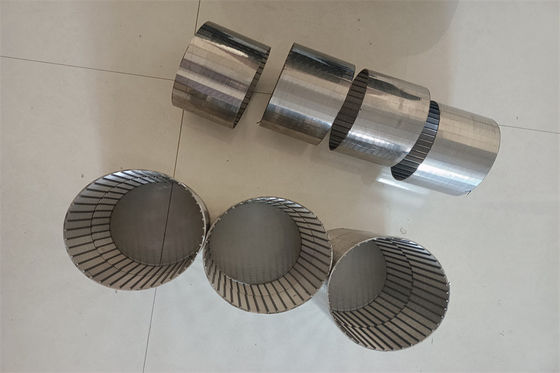 159mm 168mm het Scherm van de Profieldraad verpakte 304 de Filter van de Roestvrij staaldraad