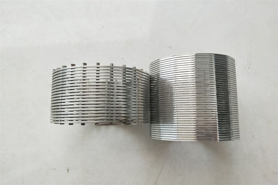 OD 100mm van de het Schermwaterzuiveringsinstallatie van de Roestvrij staalfilter het Scherm van de de Wigdraad