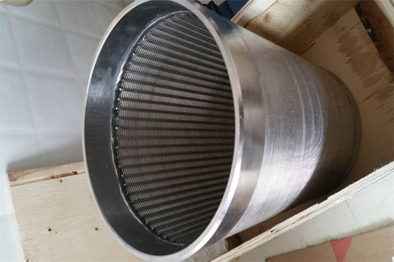 0.1mm het Ononderbroken Groefscherm 4m Lengte AISI 316 Johnson Well Screen