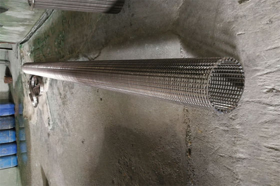 DN 20 - 1000mm de Schermen 2000 Micron V van de Zandcontrole Pijp van het Draad de Spiraalvormige Gelaste Staal