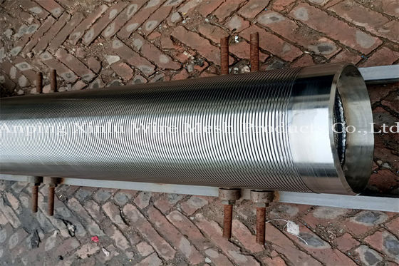 85/8“ de Schermen AISI 304 van de Zandcontrole Putfilter van de Zeef de Ononderbroken Groef