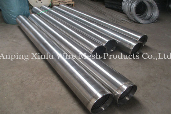 Self Cleaning Sand Control Screens Non Clogging Wedge Wire AISI 304 Pipe Galvanized