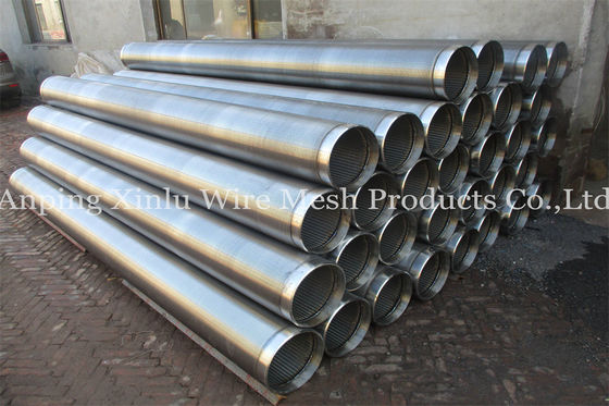 Self Cleaning Sand Control Screens Non Clogging Wedge Wire AISI 304 Pipe Galvanized