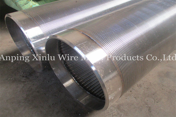 Self Cleaning Sand Control Screens Non Clogging Wedge Wire AISI 304 Pipe Galvanized