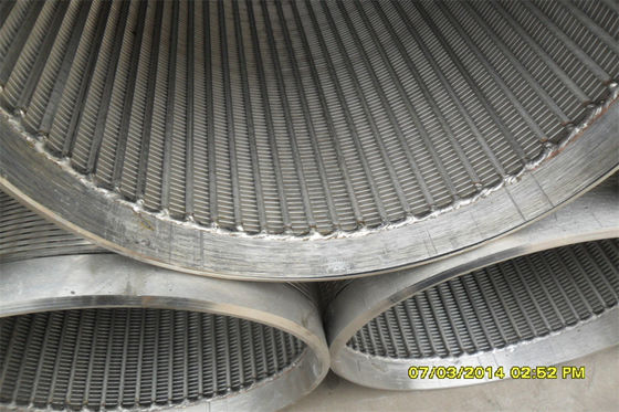 De verpakte Putfilter AISI 304 Filter 114mm van de Zandcontrole van de Wigdraad 168mm Diameter