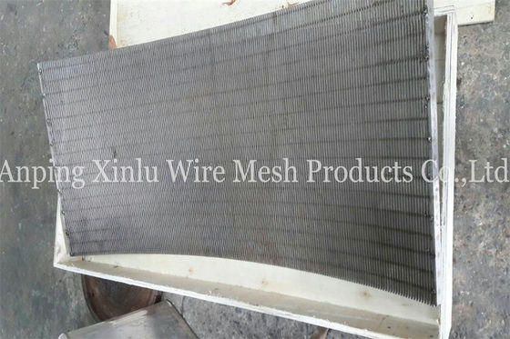 DSM 45° - 120° de Boog die van het de Trommelscherm van de Wigdraad Draadfilter Johnson Wedge Wire Screen zeven